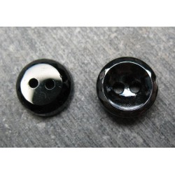 Bouton verre noir mini facette 11 mm b16