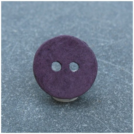 Bouton céramique violet 13 mm b14