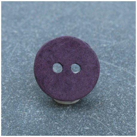 Bouton céramique violet 13mm