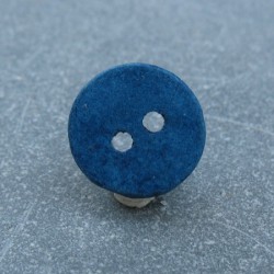 Bouton céramique bleu 18 mm b14