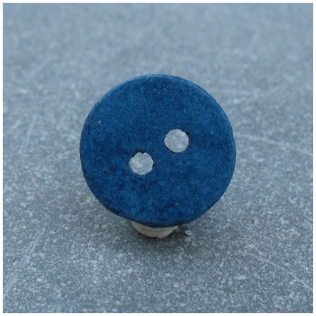 Bouton céramique bleu 18mm