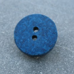 Bouton céramique bleu 13mm