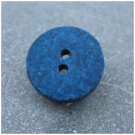 Bouton céramique bleu 13mm