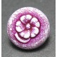 Bouton fleur violette 10mm  