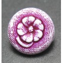 Bouton fleur violette 10mm  