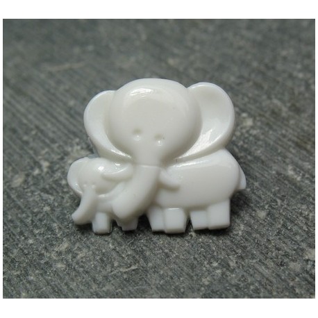 Bouton éléphant blanc 16 mm