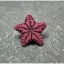 Bouton étoile de mer corail 12mm