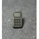 Bouton portable gris noir 14 mm