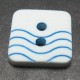 Bouton vague blanc bleu  12 mm b41