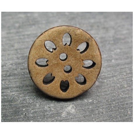 Bouton coco ajouréee 20 mm