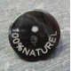 Bouton nacre noir 100 % naturel 18 mm