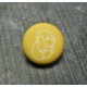 Bouton chien peluche jaune 13 mm