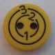 Bouton 123 jaune 13 mm b6