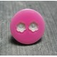 Bouton 2 trous fleur fuschia 15 mm