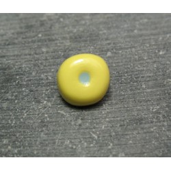 Bouton oeil jaune bleu 12 mm