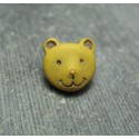 Bouton ours ocre 11mm