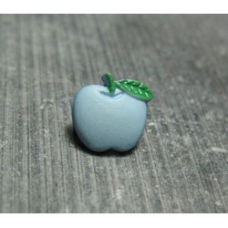 Bouton pomme bleu 10mm