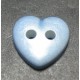 Bouton coeur bleu nacre 11 mm b14