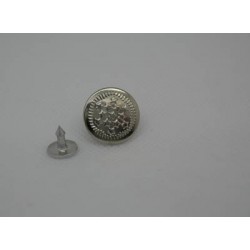 Bouton jean étoile argent 17 mm