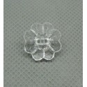 Bouton fleur translucide 15mm