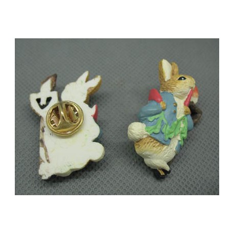 Pin's lapin oiseaux 40 mm