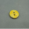 Bouton voilier jaune marine délavé 12 mm