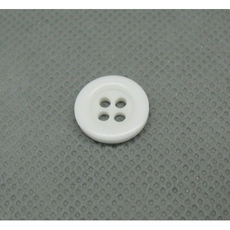 Bouton blanc 4T 13 mm