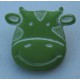 Bouton vache vert anis 15mm