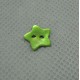 Bouton nacre étoile vert anis 10mm
