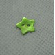 Bouton nacre étoile vert anis 10mm