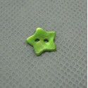 Bouton nacre étoile vert anis 10mm