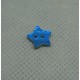Bouton nacre étoile bleu gitane 10mm