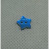 Bouton nacre étoile bleu gitane 10mm