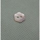 Bouton nacre fleur rose 10mm