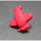 Bouton avion rouge 18mm