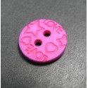 Bouton love rose 13mm