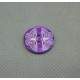 Bouton nacre laser papillon violet 18mm