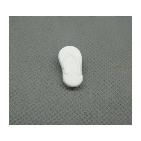 Bouton tong blanc 18mm