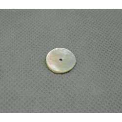 Bouton nacre 1 trou 13mm