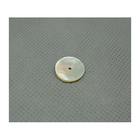 Bouton nacre 1 trou 13mm