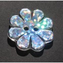 Bouton fleur hologramme 22mm 