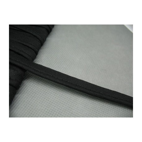 Passepoil coton noir 12mm