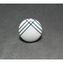 Bouton ligne blanc noir 13 mm b1