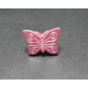 Bouton papillon rose b1