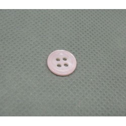 Bouton nacre riviere rose layette 10mm