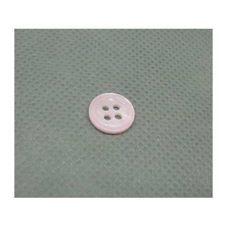 Bouton nacre riviere rose layette 10mm