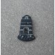 Bouton phare bleu marine 17mm