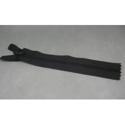 Fermeture éclair nylon noir 15cm