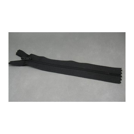 Fermeture éclair nylon noir 15cm