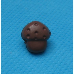 Bouton champignon marron 12mm